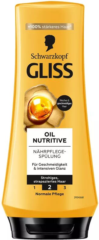 Gliss Kur - Oil Nutritive Spülung, 200 ml