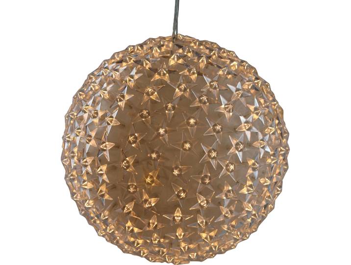 LED Dekolicht AM DESIGN, gold (goldfarben), Ø:45cm, Leuchten, LED Dekolicht, LED Kugel mit Sternen, Weihnachtsdeko aussen
