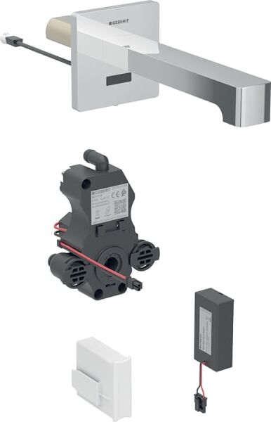 Brenta Geberit infrarouge pour lavabo 116273211 montage mural, à piles, Brenta Geberit , chromé brillant, sans mélangeur, 17cm