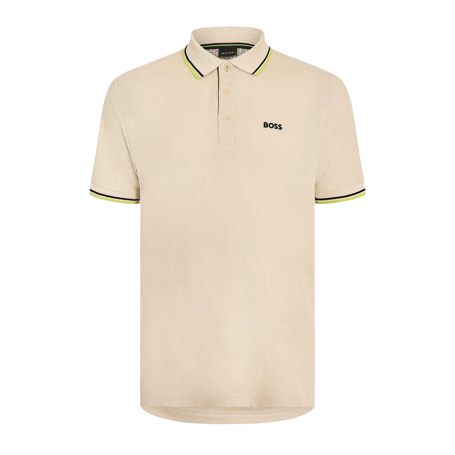 Boss Heren Paddy Korte Mouwen Polo Shirt (Wit)
