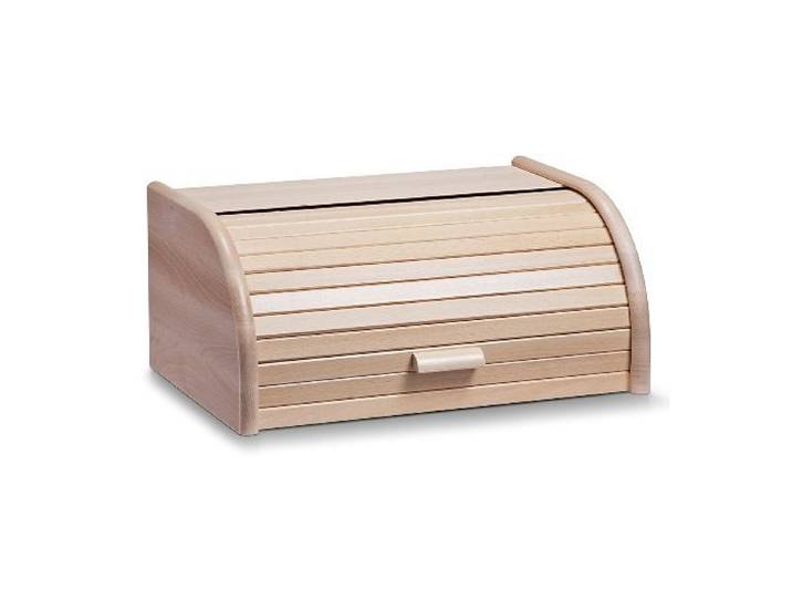 Brotkasten ZELLER PRESENT, beige (natur), B:28cm H:18cm L:40cm, Massivholz, Lebensmittelaufbewahrungsbehälter, Brotkasten