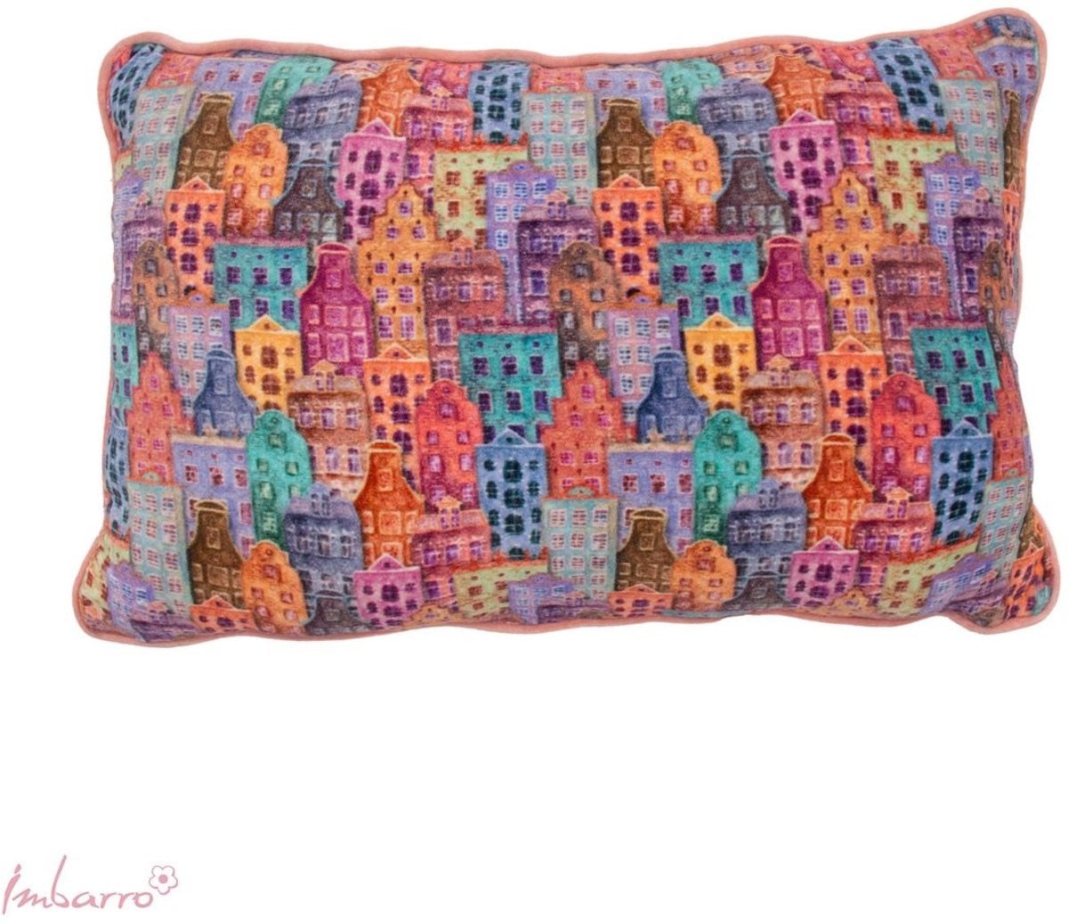 Imbarro Sierkussen Home Sweet Home - Velvet - 40 x 60 cm