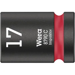 Wera 8790 C Impaktor Steckschlüsseleinsatz mit 1/2"-Antrieb Rot - 05004574001 - Rot