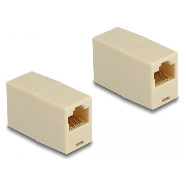 Delock Adapter RJ45 Buchse zu RJ45 Buchse UTP beige (88034)
