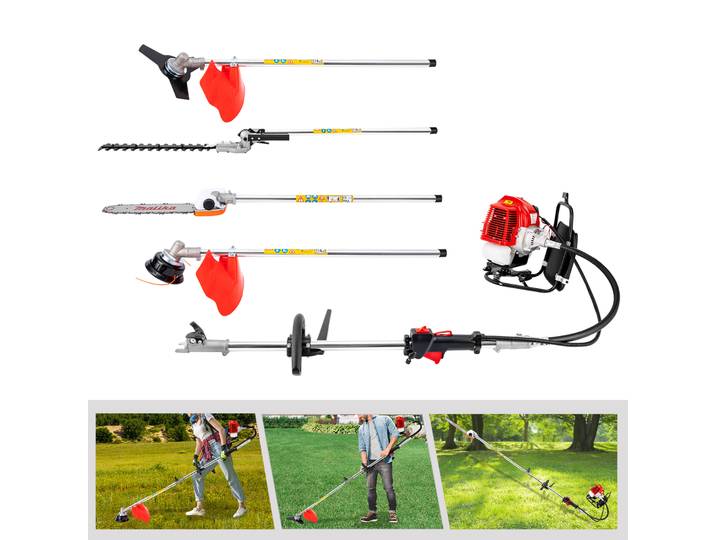 Tondeuse à essence 52cc, taille-haie à poteau à gaz 2 temps pour l'agriculture, lutte contre l'incendie forestier, jardinage, 2.7m extensible, coupe 40cm