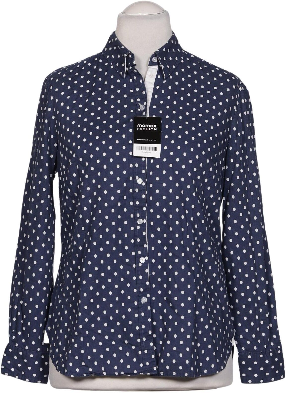 Peter Hahn Damen Bluse, Marineblau, Gr. L, Baumwolle - Second Hand