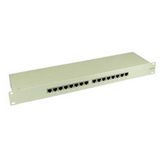 InLine Patchfeld Cat. 6, 16-fach, 19", beige