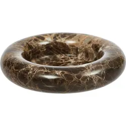 Savi Kerzenhalter für Stumpenkerzen, rund, 14 cm, braun
