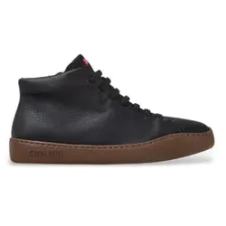 Camper für Damen. K400422-030 Sneaker aus Leder Peu Touring schwarz (39), Wohnung, Schnürsenkel, Lässig