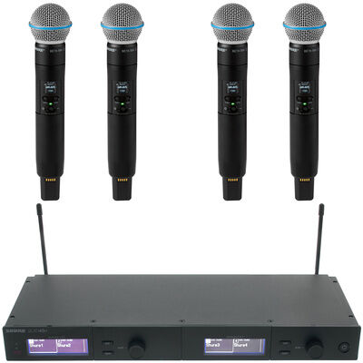 Shure SLXD4Q+E Beta58 K55 Bundle