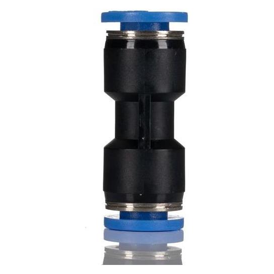 RS PRO Tube-To-Tube Connector, 8 mm (Rohrverschraubung) (9160877)