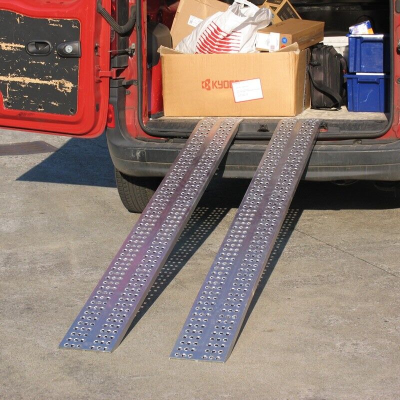 Metalmec Auffahrrampe HOBBY, Paar, Länge 2000 x Breite 200 mm, 230 kg