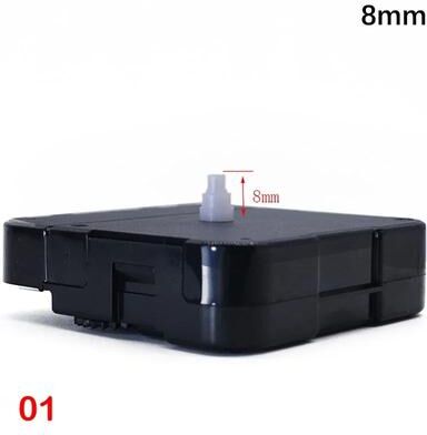 Inspired Living Silent Quartz Clock Mechanism Long Shaft DIY Wall Clock Repair Kit 8mm