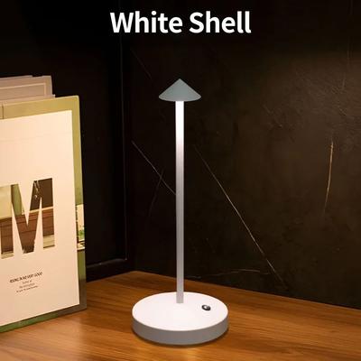 Uplift Picks LumiGlow Rechargeable Touch LED Table Lamp With Three Color Stepless Dimming white