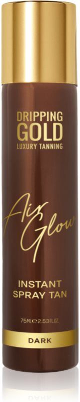 Dripping Gold Air Glow Instant Spray Tan spray auto-bronzant teinte Dark 75 ml