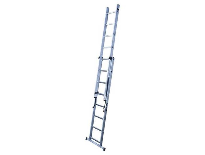 Echelle transformable HobbyStep® 2 plans - 2x8 échelons - 4\,30m Aluminium Argenté Hailo