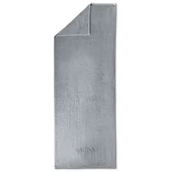 Saunatuch 70 x 200 cm Baumwolle Grau