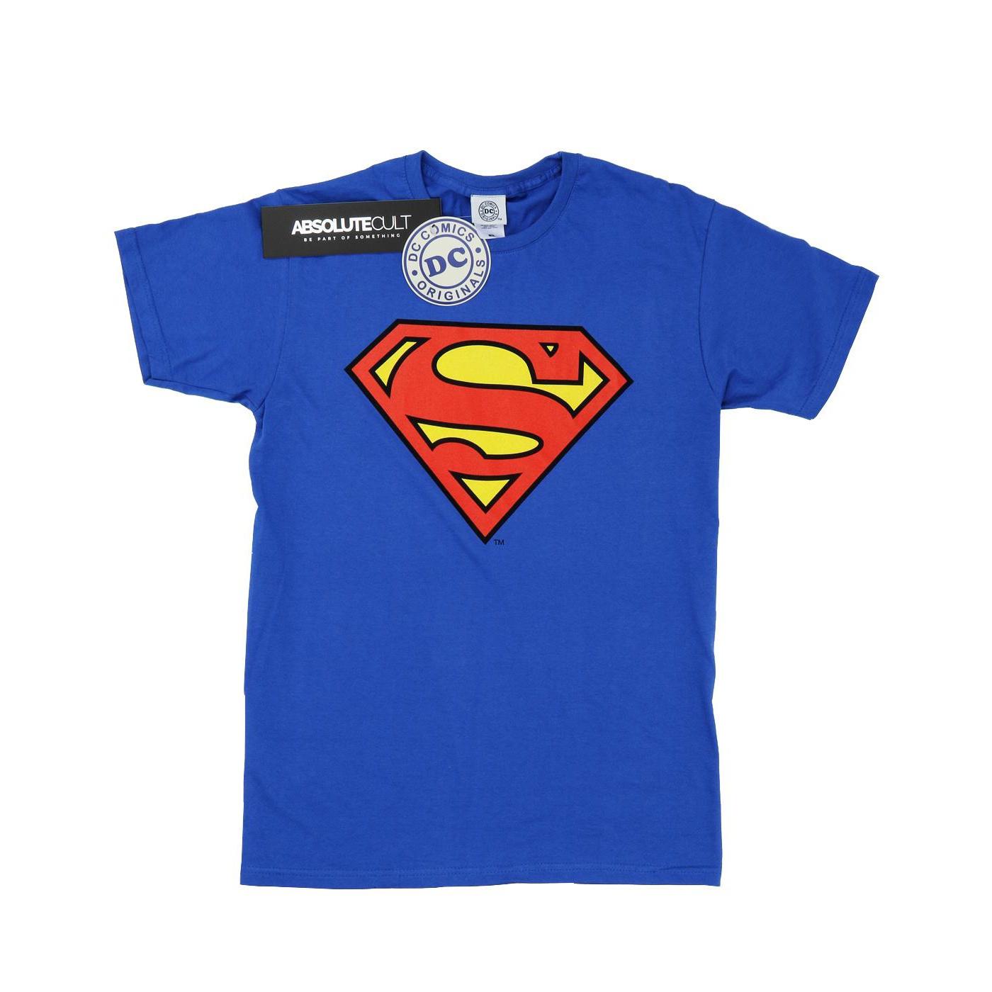 DC Comics Heren Superman Logo T-shirt (Koningsblauw)