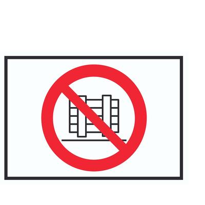 HB-Druck Abstellen oder Lagern verboten Symbol Schild A3 (297x420mm)