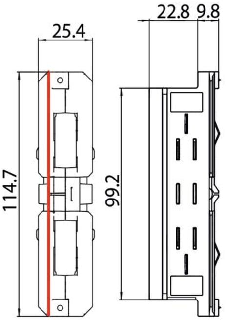 brumberg Connecteur électrique 87114070 blanc plastique (87114070)