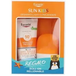 Eucerin, Sonnencreme, Sun Protection Kids Gel Cream SPF 50 200 ml mit nachfüllbarem Roll-On (SPF 50+, 200 ml)