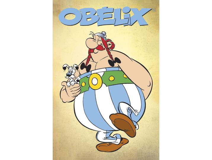Leinwandbild LUCKYLINDE Obelix und Idefix , bunt (farbe bild(er): bunt), B:40cm H:60cm T:3cm, Holz, Leinwand, Bilder, Leinwandbild, Canvasbild Wanddeko Bild zum Film Kampf der Häuptlinge