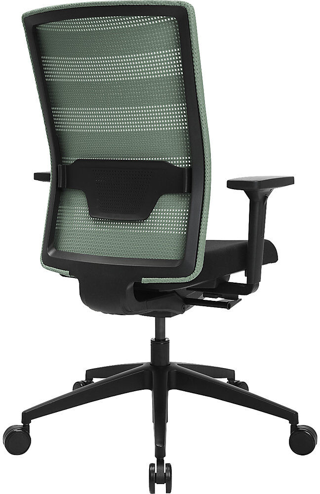 Bürostuhl AirWork, mit Armlehnen, Synchronmechanik, schwarz, mintgrün Topstar