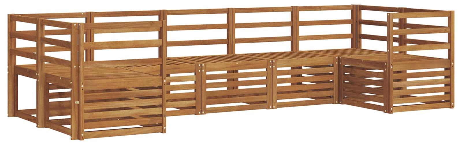 Ecksofa Set 7 pcs Natur