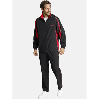 Trainingsanzug JAN VANDERSTORM "Freizeitanzug EIRIK", Herren, Gr. 62, schwarz, Obermaterial: 100% Polyester COOLMAX PES(Coolmax)., Homewear-Sets Trainingsanzug