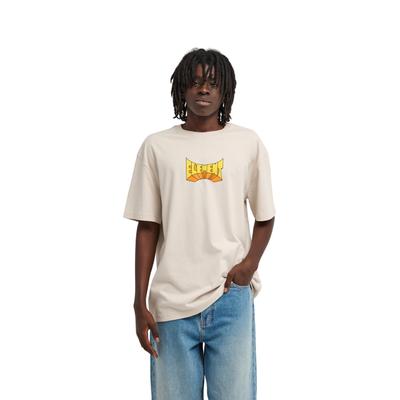 T-Shirt ELEMENT "Inner Space", Herren, Gr. L, beige (oat milk), Obermaterial: 100% Baumwolle., Shirts T-Shirt