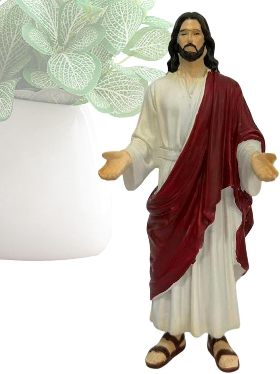 Jezus Christus Beeldje - Heilige Decoratie - Hoogte: 10 cm