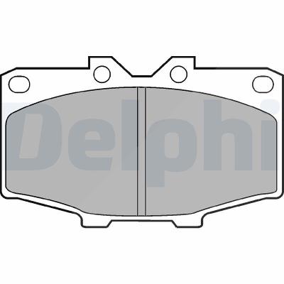 Delphi Bremsbelagsatz, Scheibenbremse [Hersteller-Nr. LP448] für Toyota