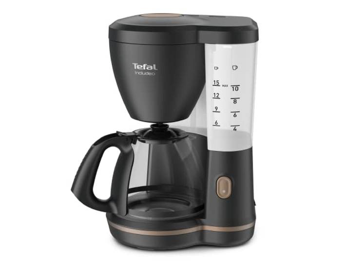 Tefal Includeo filterkoffiezetapparaat 1,25 L, 10-15 koppen, zwart CM5338