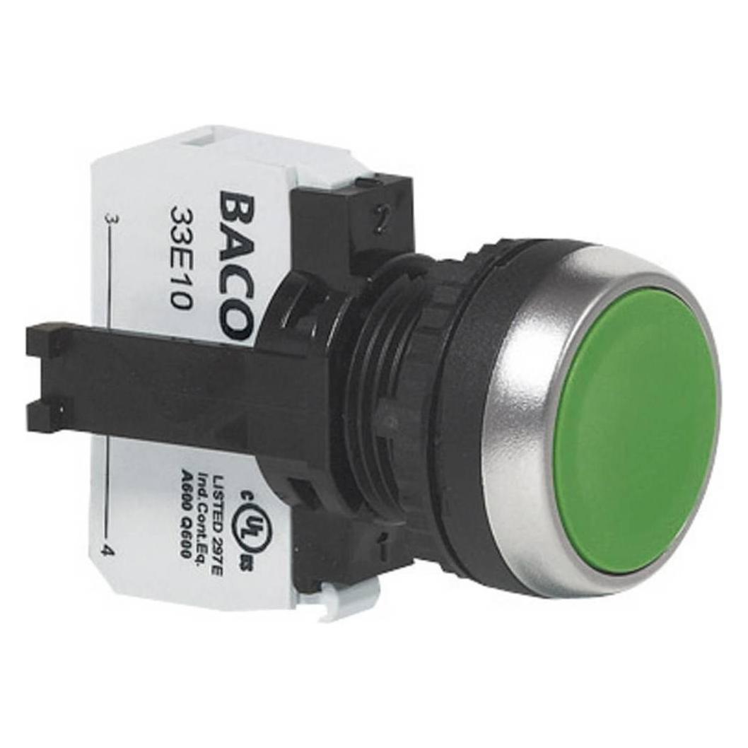 Baco Drucktaster flach tastend 600 V 10 A (BAL21AA01B)