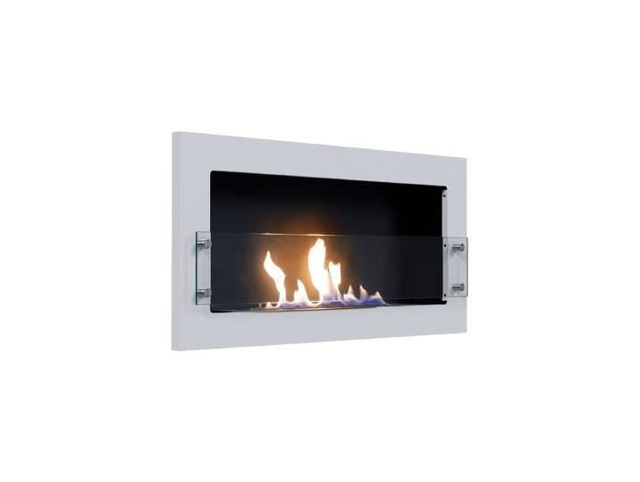 Design Bioethanol Wandkamin „Texas“, weiss CACHFIRES