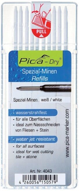 Jeu de mines Pica-Dry 10 pcs. p.Pica-Dry blanc Pica-Dry 4043 set avec 10 mines P (4043)