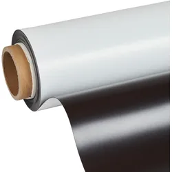 Magnetfolie zum Bedrucken, weiß 1.070 mm | 10 m | 0,85 mm, Ferrit, PVC