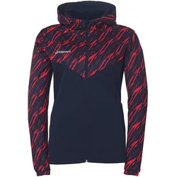 uhlsport Progressive 28 Multi Kapuzenjacke Damen marine/rot XL