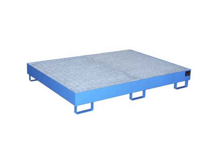Bauer Regal-Bodenwanne 257 l Auffangvolumen Lichtblau RAL 5012