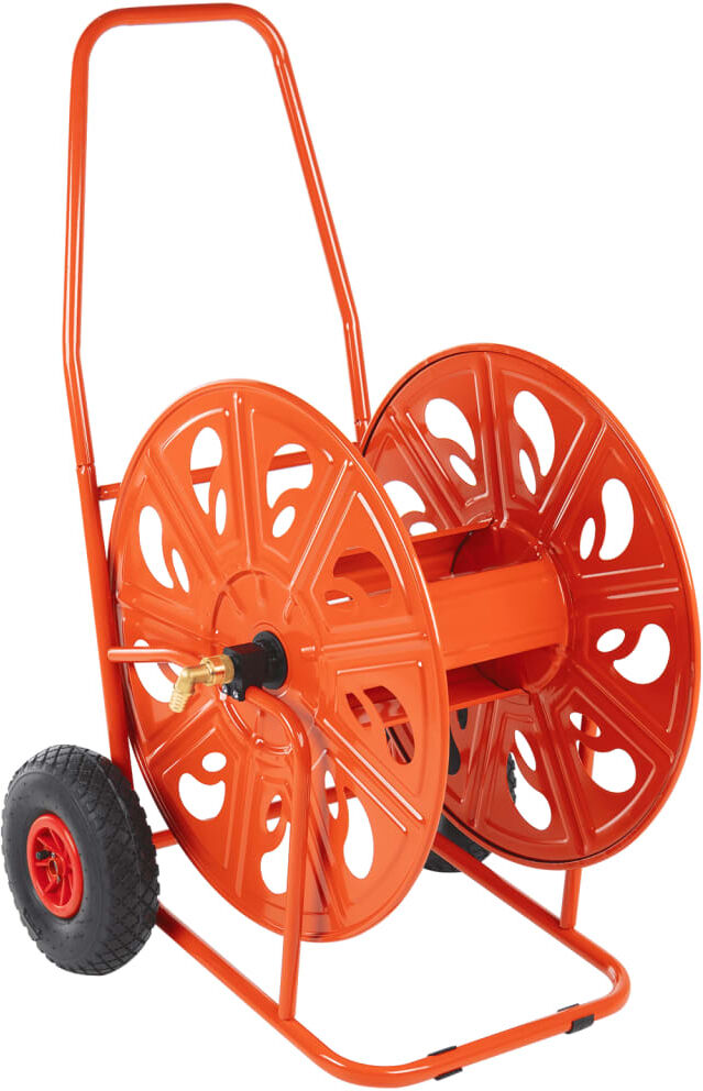 vidaXL Chariot d'enrouleur pour tuyau de 140 m 3/4" acier