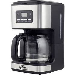 Elta KME-900.15TS Kaffeemaschine Silver, Schwarz Fassungsvermögen Tassen=12 Display, Glaskanne