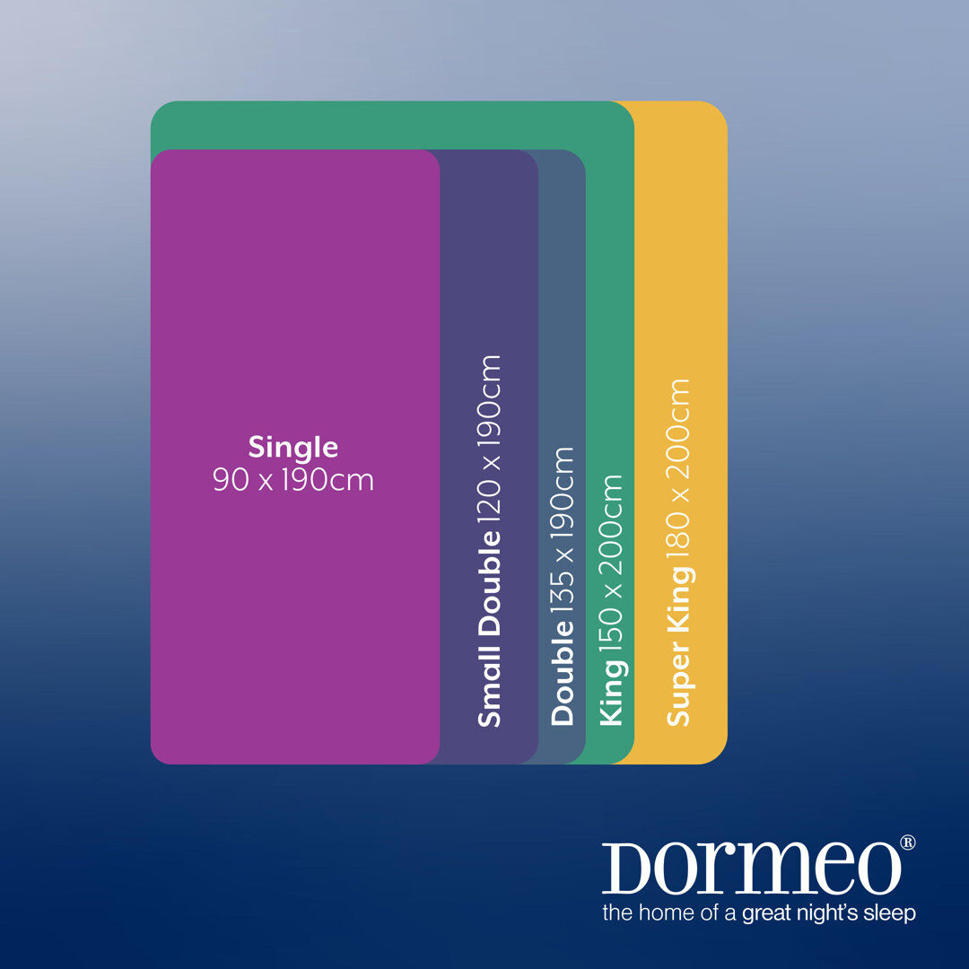 Dormeo Silver Deluxe Memory Foam Mattress Kingsize (5')