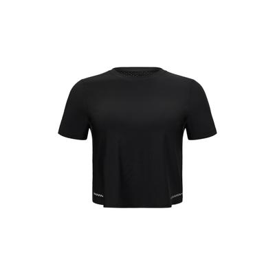 T-Shirt FABLETICS "Fabletics T-Shirt Essential Air", Damen, Gr. S, schwarz, Obermaterial: 78% Polyamid PA. 22% Elasthan EL., uni, regular fit, Rundhals, Shirts T-Shirt, mit Anti-Geruchs-Technologie