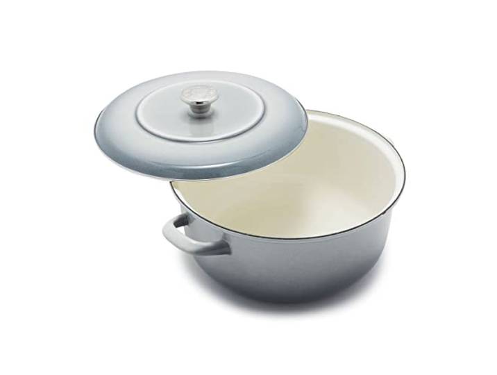 Merten & Storck Dutch Oven Runder Schmortopf, 26cm/5 Liter, Galaxy Grau mit Farbverlauf