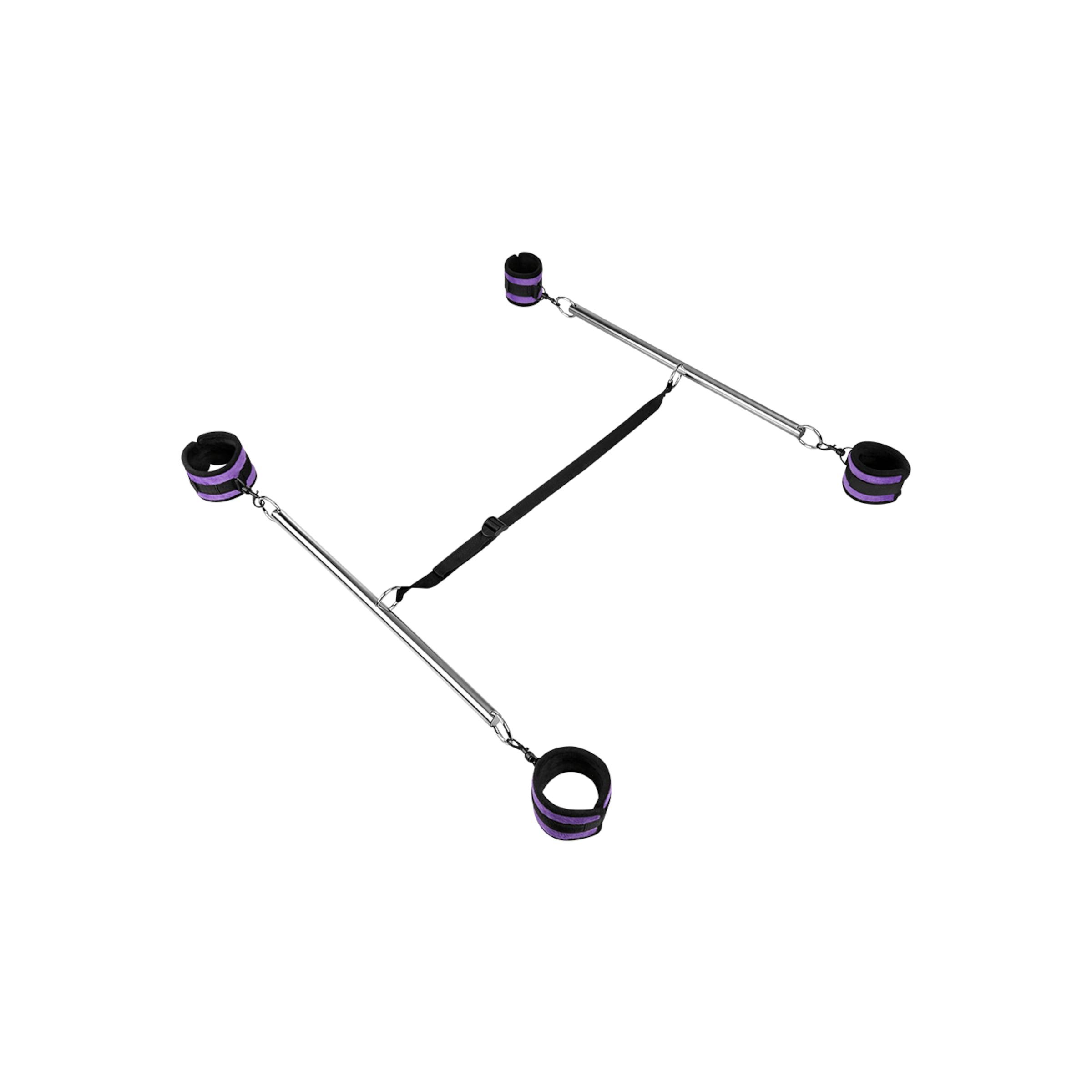 Double Spreader Bar with Soft Cuffs, 4 Teile