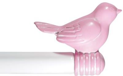 Urbanest Cute Bird Finial Adjustable Decorative Designer Curtain Rod