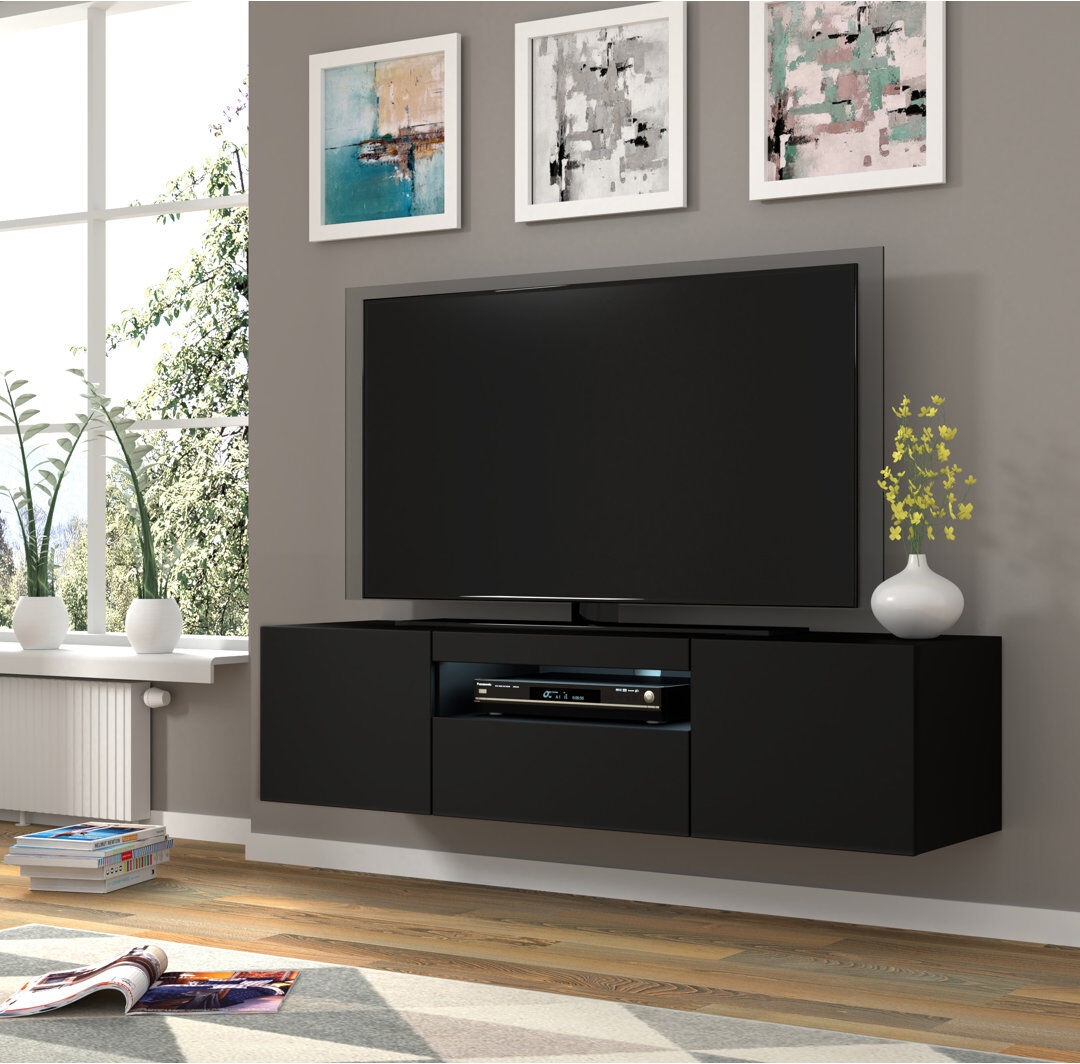 Metro Aseelah TV Stand for TVs up to 65" Black Matt 65"