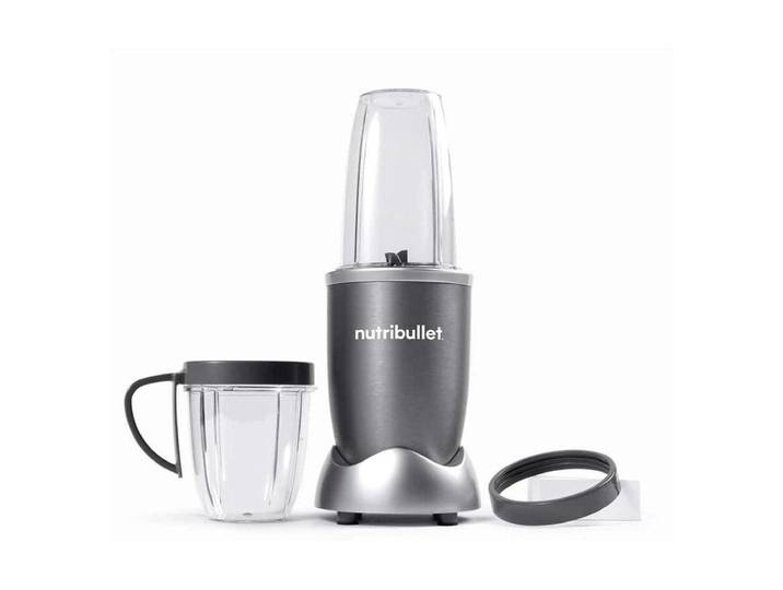 NUTRIBULLET Standmixer Original Dark 600 W , grau (dunkelgrau), B:13,6cm H:34,5cm, Zerkleinerer, Standmixer