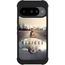 Nivocase Hülle für Google Pixel 10 Stossfeste Handyhülle NIVOmax Case Schwarz Motivation Tiere Tiger (Google Pixel 10), Smartphone Hülle, Schwarz
