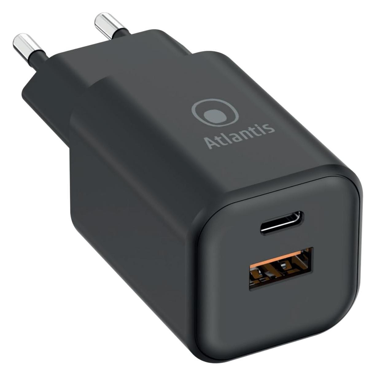 Atlantis Land USB-Ladegerät 65W 2 Ports Power (65 W) (P008-PD65GN-2U)